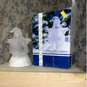 Heritage Mint Light Up Holiday Ice Sculpture Northern Lights Collection Snowman